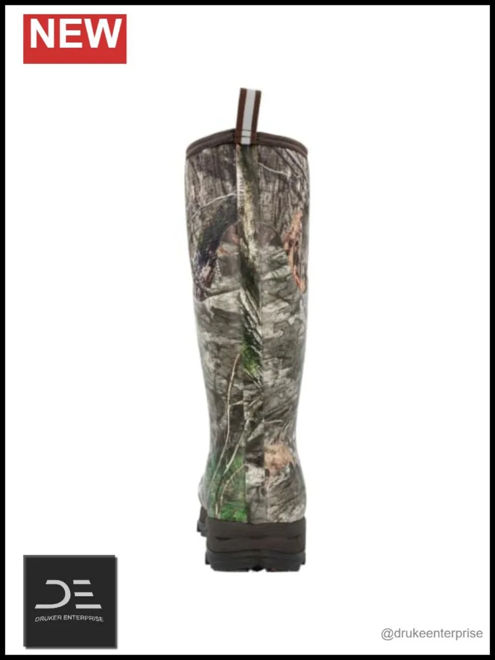 Waterproof Insulated Knee-High Pull-On Winter Work Boot With Camo Pattern